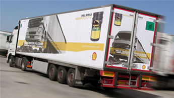 Camion Vela Shell Rimula - OOH innovativa